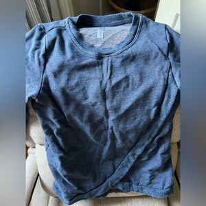 Latched Mama Nursing Crewneck Blue 100% Cotton Women's Size Large
